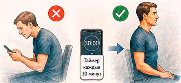 исправить осанку таймер